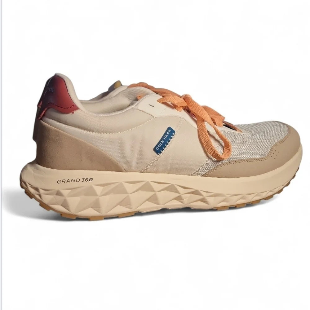 Cole Haan ZEROGRAND All Day Runner Mens Cream Sneaker Size 13 M Lace Up Classic - Picture 4 of 8